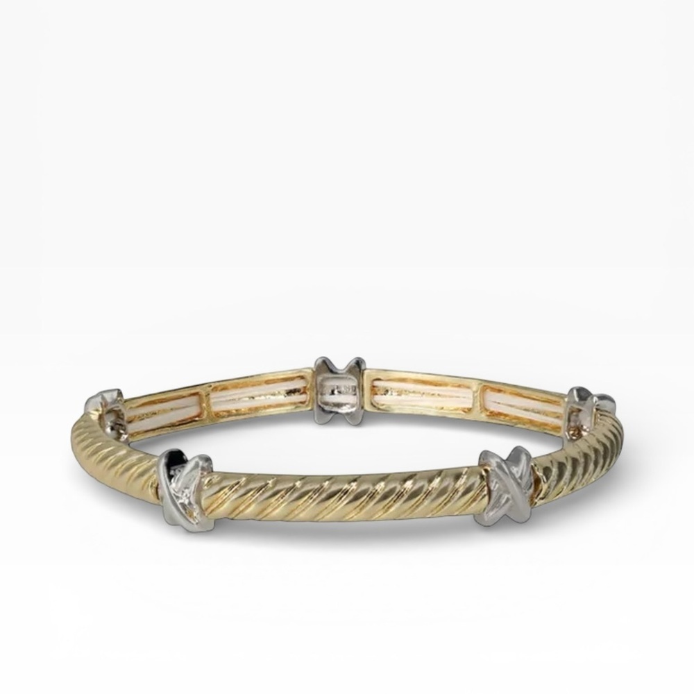 Gold and Silver Bracelet - Picture 2 of 2